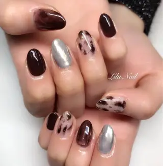 ネイル モチの良さ◉ フィルインネイル♡のネイルデザイン