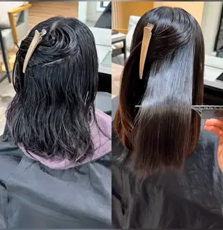 ロング 美髪矯正・ブリーチ 矯正🫧秋元ゆたかのヘアスタイル