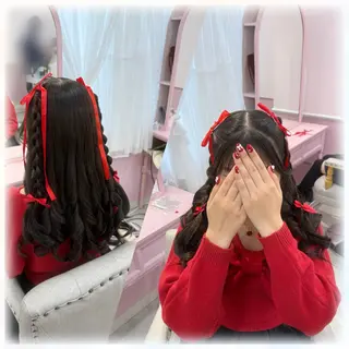 ヘアアレンジ ヘアセット 🤍AIRA🤍のヘアスタイル