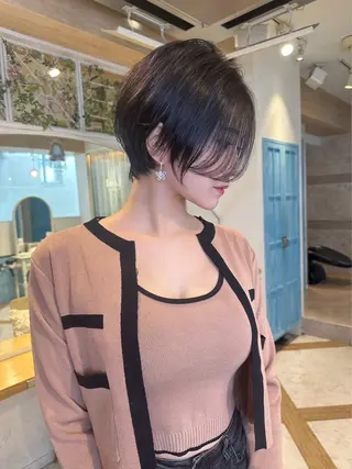 ショート カラー 🌟モテ髪ショート 🌟店長 津賀涼のヘアスタイル