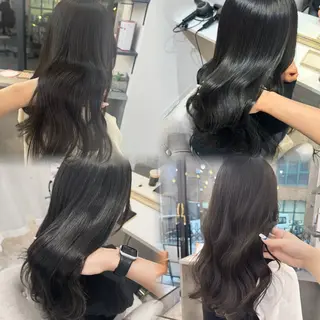 セミロング カラー 赤み無し柔らかカラー 【梅田】madokaのヘアスタイル