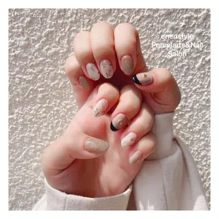 ミディアム ネイル 🐾enen style 🐾のネイルデザイン