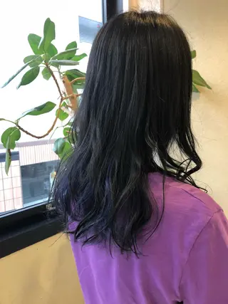 セミロング カラー 廣野 愛香のヘアスタイル