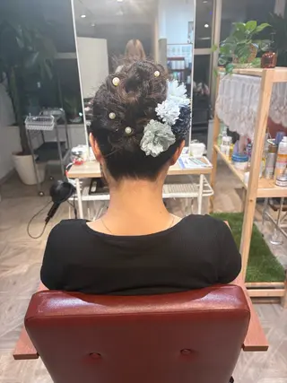 ヘアアレンジ 檜山 知可子のヘアスタイル