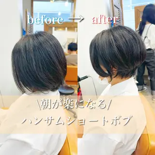 ショート カラー 👑銀座ショート/ 絶壁補正/金子涼👑のヘアスタイル