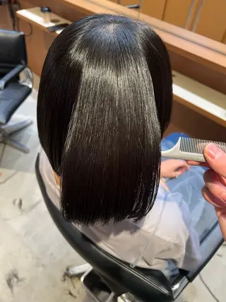 ミディアム 縮毛矯正/美髪 タカハシ　トモヒロのヘアスタイル
