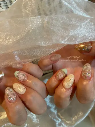ネイル AERA nail shino🐱⸝꙳のネイルデザイン