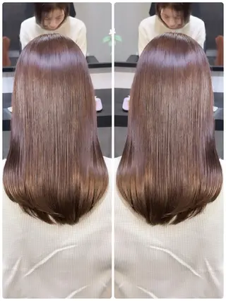 セミロング TAKAMI 髪と爪を同時に施術のネイルデザイン