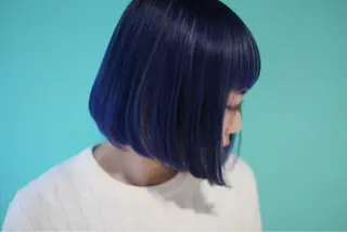 ミディアム カラー 堺 鳳 ママ美容師 yukariのヘアスタイル