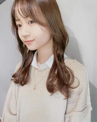 ロング カラー ヘアアレンジ moanin モーニンのヘアスタイル