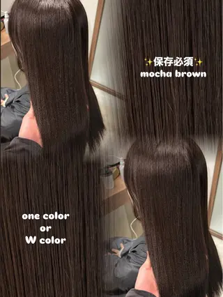 ロング カラー 友田 那都のヘアスタイル