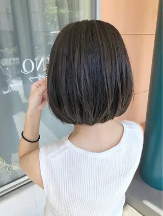 ショート カラー 艶感/透明感カラー Jinのヘアスタイル