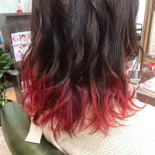 ミディアム カラー ヘアアレンジ 千葉 恭兵のヘアスタイル