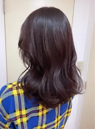セミロング カラー 🦋透明感 艶カラー Rie🦋のヘアスタイル