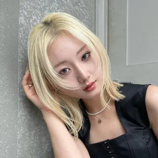 ミディアム カラー Aster 店長 れおんのヘアスタイル