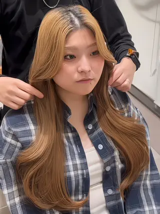 ロング カラー 高槻No.1🇰🇷 韓国ヘア 橋口陽太のヘアスタイル