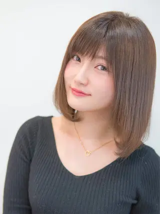 ミディアム 永野 良一のヘアスタイル