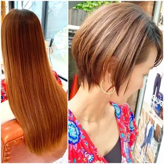 ショート カラー 大人女性ショート専門 tomodaのヘアスタイル