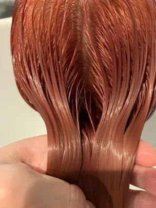 ミディアム カラー パーマ ボブパーマコテ巻き風 パーマNo1深江秀平のヘアスタイル