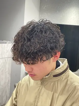 パーマ メンズ 京都河原町 メンズパーマ助川龍哉のヘアスタイル