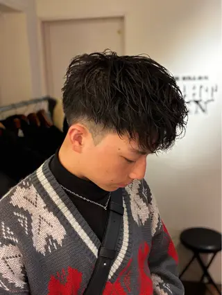 ショート パーマ メンズ メンズ特化 翔平のヘアスタイル