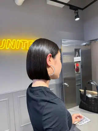 ショート カラー ヘアアレンジ Over hair_ misakiのヘアスタイル