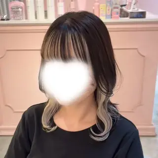 ミディアム カラー 美髪縮毛矯正/透明感 カラー/AIRI🦋のヘアスタイル