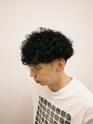 ミディアム パーマ メンズ 🏁メンズパーマ/ RYOYAのヘアスタイル