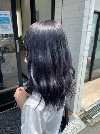 セミロング カラー Joliefille 高石店　かすみのヘアスタイル