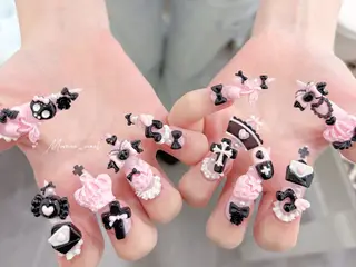 ネイル MoMoA Nail ネイル長さ出し専門店のネイルデザイン