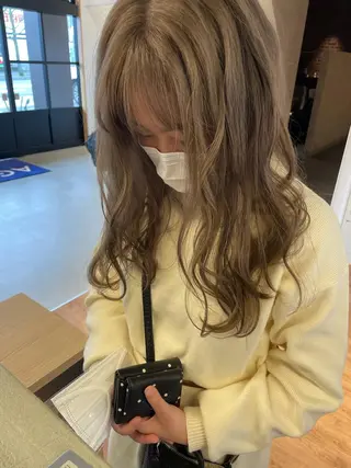 セミロング カラー 堀田 将輝のヘアスタイル