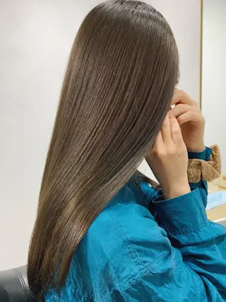 ロング カラー ボブパーマコテ巻き風 パーマNo1深江秀平のヘアスタイル