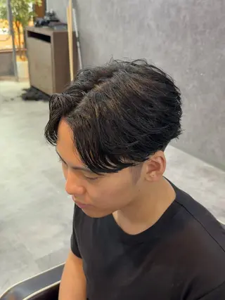 ショート パーマ りょうま⚡️新小岩 ニュアンスパーマのヘアスタイル