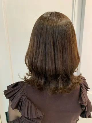 セミロング 坂 瑞希のヘアスタイル