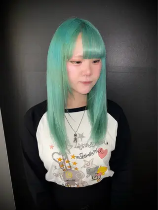 ロング カラー Mikoto /透明感/赤消/原宿のヘアスタイル