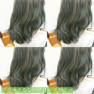 ミディアム カラー navile原宿 yumaのヘアスタイル