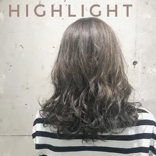 セミロング カラー YU-KA ✂︎Rico.のヘアスタイル