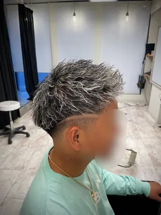 ショート カラー パーマ メンズ 🌟30代~50代の お客様も大歓迎/竹井のヘアスタイル