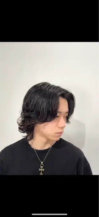 セミロング パーマ メンズ メンズパーマ特化 美容師kouyaのヘアスタイル
