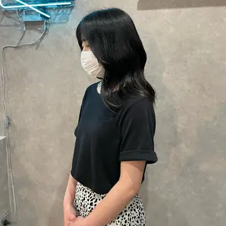 ミディアム はちすか るかのヘアスタイル