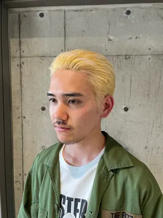 メンズ 🍀透明感カラー×垢 抜けボブ リクト💥のヘアスタイル