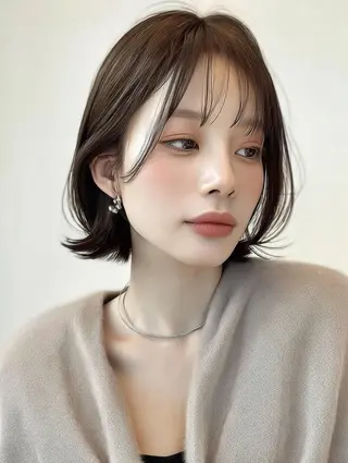 ミディアム 青木 りおのヘアスタイル