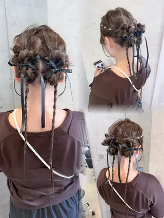 ヘアアレンジ はやしほのか| ヘアセット×カラーのヘアスタイル