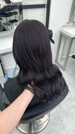 セミロング カラー 似合わせstyle ❤︎misaki❤︎のヘアスタイル