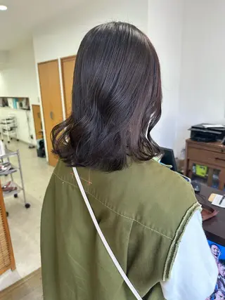 ミディアム カラー ブリーチカラー🫧 森　凪沙のヘアスタイル