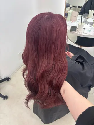ロング カラー ayano/ ピンク/ラベンダーのヘアスタイル