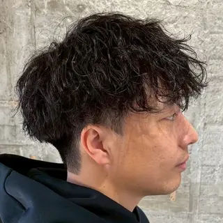 パーマ メンズ 【束感セット】 あおいのヘアスタイル