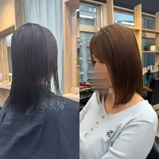 ミディアム TOA／ 福岡JIL BLANのヘアスタイル