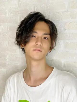 ショート パーマ メンズ 白髪ぼかし大人メンズ 根本零のヘアスタイル