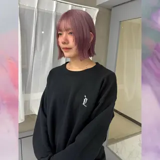ショート カラー Miyu🎀レイヤー ／透明感カラー🪽のヘアスタイル